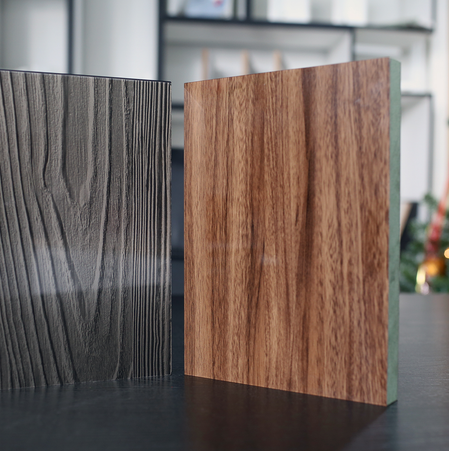 Acrylic vân gỗ gam trầm: Nét quý phái đầy tinh tế