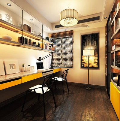 Phòng làm việc tràn trề năng lượng với MFC vàng cam