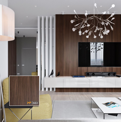 MFC vân gỗ 663: Sắc nâu cho không gian thêm ấm áp