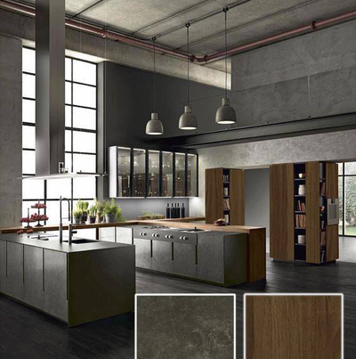 Lạ mắt với sự kết hợp giữa MFC vân đá và vân gỗ