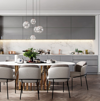 Chọn Acrylic cho không gian bếp đẹp bất ngờ