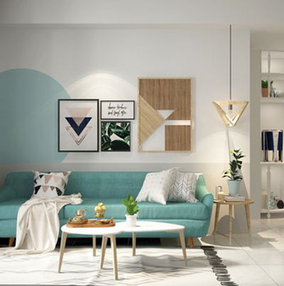 Xua tan nắng nóng với nội thất màu xanh ngọc