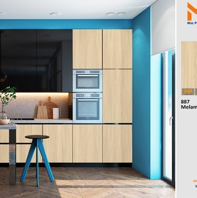 MDF phủ melamine xanh biển: Nét tô điểm cho phong cách Tân cổ điển