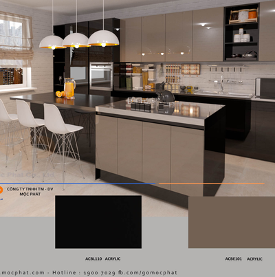 Ván phủ Acrylic Mộc Phát: Lựa chọn hoàn hảo cho mọi không gian bếp (tt)
