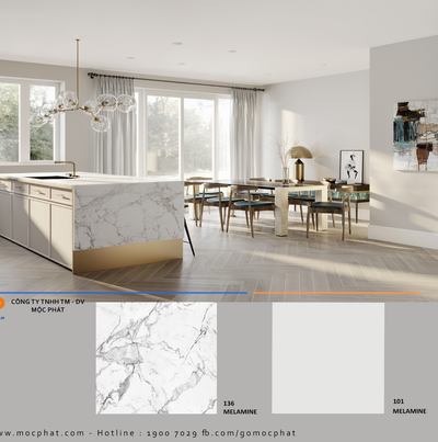 MFC vân đá 136: Sang trọng đến từ sự giản đơn