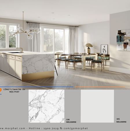 MFC vân đá 136: Sang trọng đến từ sự giản đơn