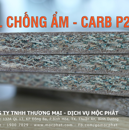Ván dăm (Okal) chống ẩm Mộc Phát hướng đến tiêu chuẩn CARB P2