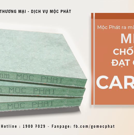 Mộc Phát ra mắt ván MDF chống ẩm đạt chuẩn Carb-P2