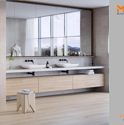 Thách thức nước với Plywood phủ melamine vân gỗ dùng trong phòng tắm