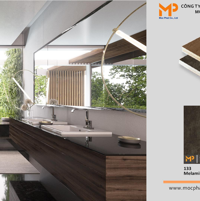 Plywood phủ melamine: Giải pháp cho những không gian ẩm ướt