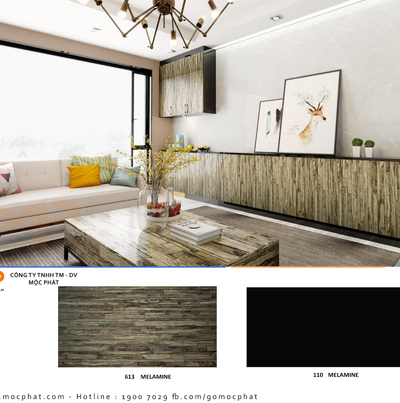 Bề mặt melamine 613: Không chỉ đơn thuần là nội thất