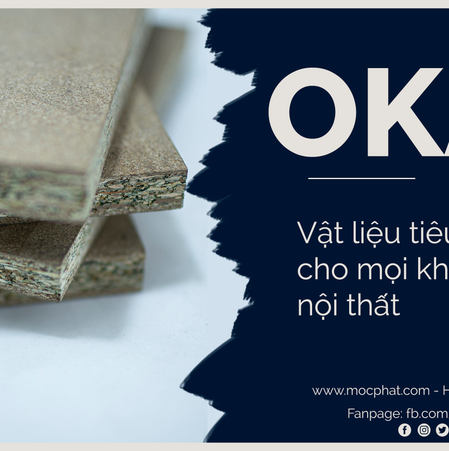 Okal chống ẩm chuẩn Carb P2: Vật liệu tiêu chuẩn cho mọi không gian nội thất