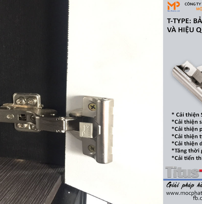 Ứng dụng bản lề giảm chấn Titus