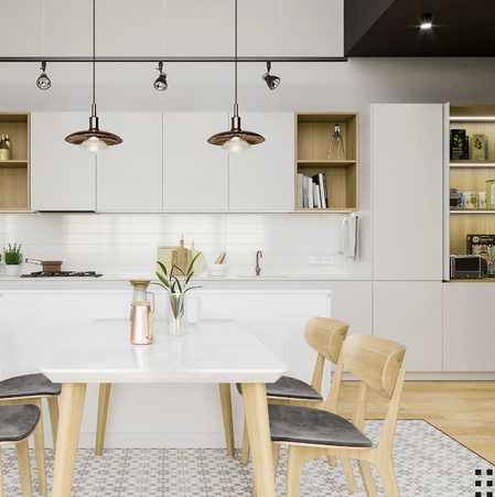 Gỗ ép tấm phủ Melamine và ứng dụng trong nội thất bếp