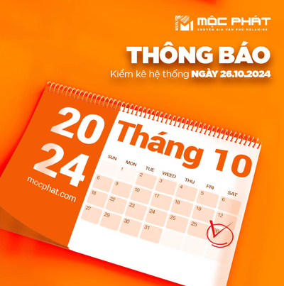 MỘCPHÁT - THÔNG BÁO KIỂM KÊ TOÀN HỆ THỐNG