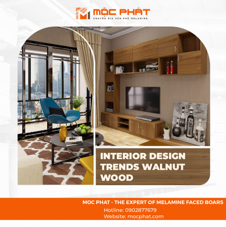Xu Hướng Thiết Kế Nội Thất Gỗ Óc Chó