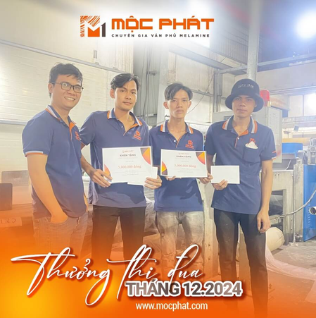 MỘC PHÁT VINH DANH NHỮNG NHÂN VIÊN, TẬP THỂ SẢN XUẤT XUẤT SẮC THÁNG 12