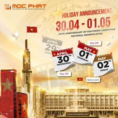 MOC PHAT COMPANY ANNOUNCES HOLIDAYS ON APRIL 30, 2025 AND MAY 1, 2025