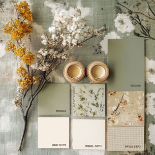Moodboard - Sự Phối Hợp Màu Nhẹ Nhàng Cho Không Gian Nội Thất