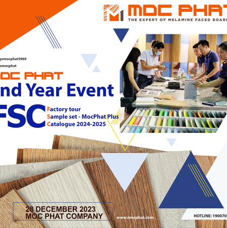 TRẢI NGHIỆM SỰ KIỆN END YEAR EVENT 2023 CỦA MỘC PHÁT JSC: SỰ KẾT HỢP HOÀN HẢO GIỮA NGHỆ THUẬT VÀ CÔNG NGHỆ VÁN PHỦ MELAMINE