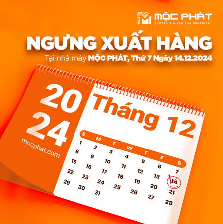 Thông Báo Tạm Thời Ngừng Xuất Hàng Tại Nhà Máy Mộc Phát Vào Ngày 12/12/2024