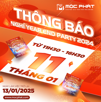 Mộc Phát Thông Báo Nghỉ Year End Party 2024