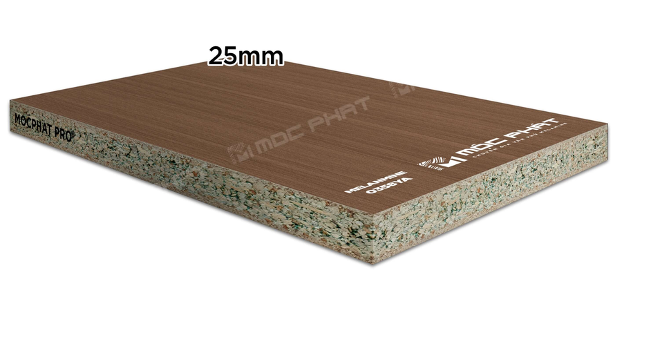 Ván MFC chống ẩm 25mm phủ Melamine 0358YA