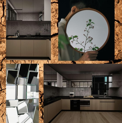 Moodboard _ Giao Thoa Giữa Thiên Nhiên Và Hiện Đại Với Vân Đất Nứt Nẻ